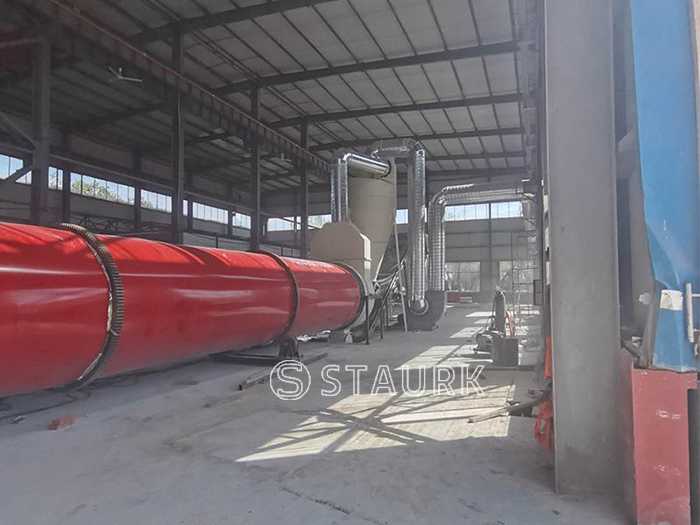 China Limestone powder rotary dryer manufacturer, limestone clay slurry rotary dryer oven