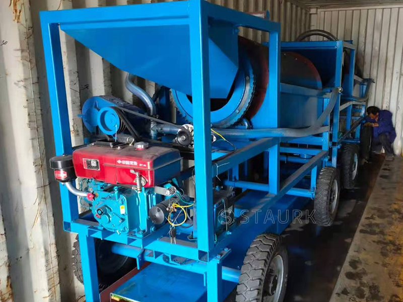 China trommel rotary drum screen wash mining sand stone machine