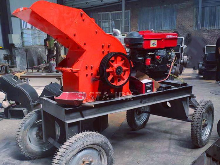 China portable diesel hammer crusher mill stone gold