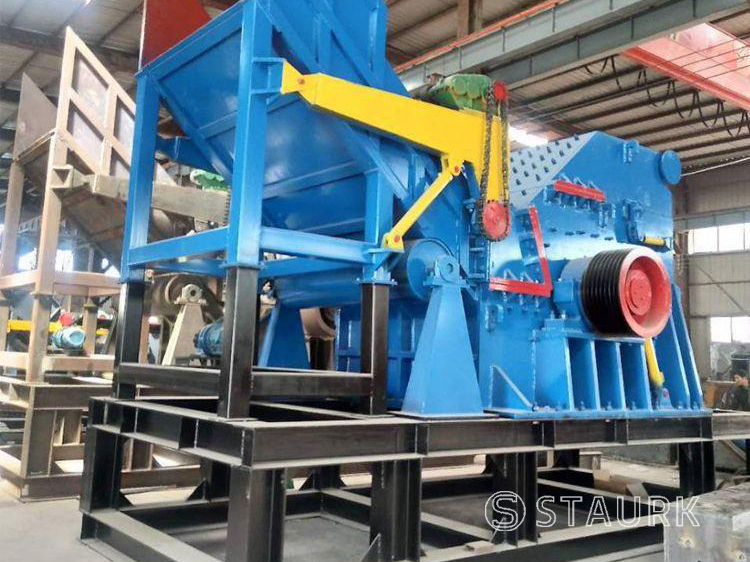 China used scrap car crusher crushing cutting car shredder machine waste