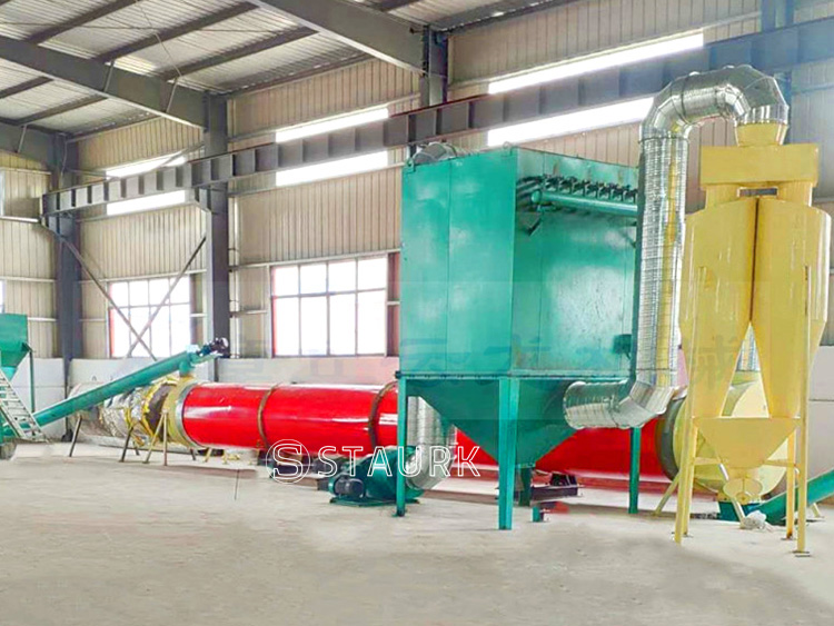 China Dolomite powder rotary dryer,Dolomite clay sluury dryer