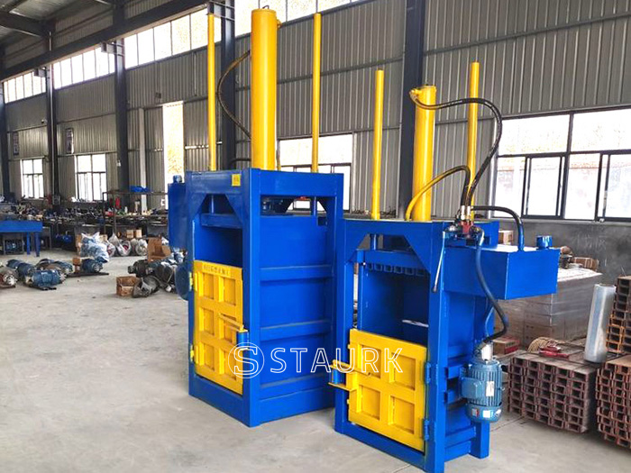 Cardboard paper baling press machine,briquette waste carton| China staurk