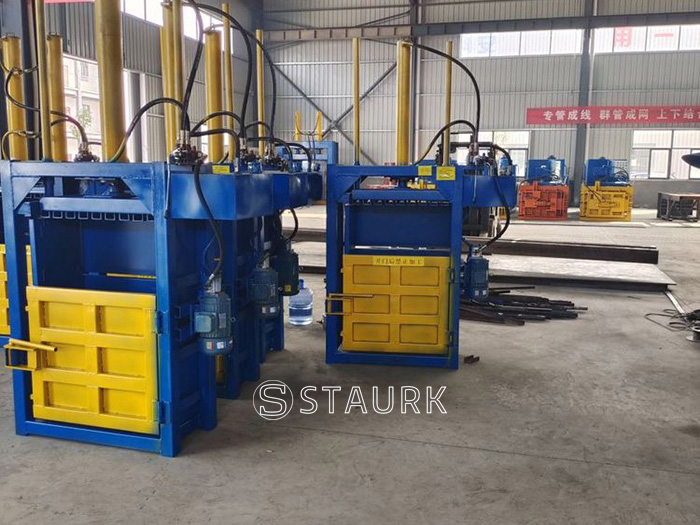 China plastic baler,can plastic bottle briquette machine- staurk