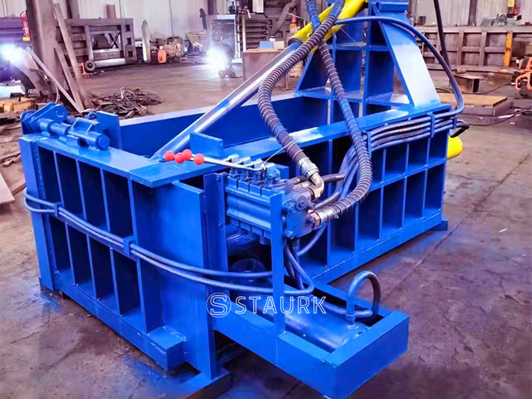 China metal baler,steel tank baling press briquette machine