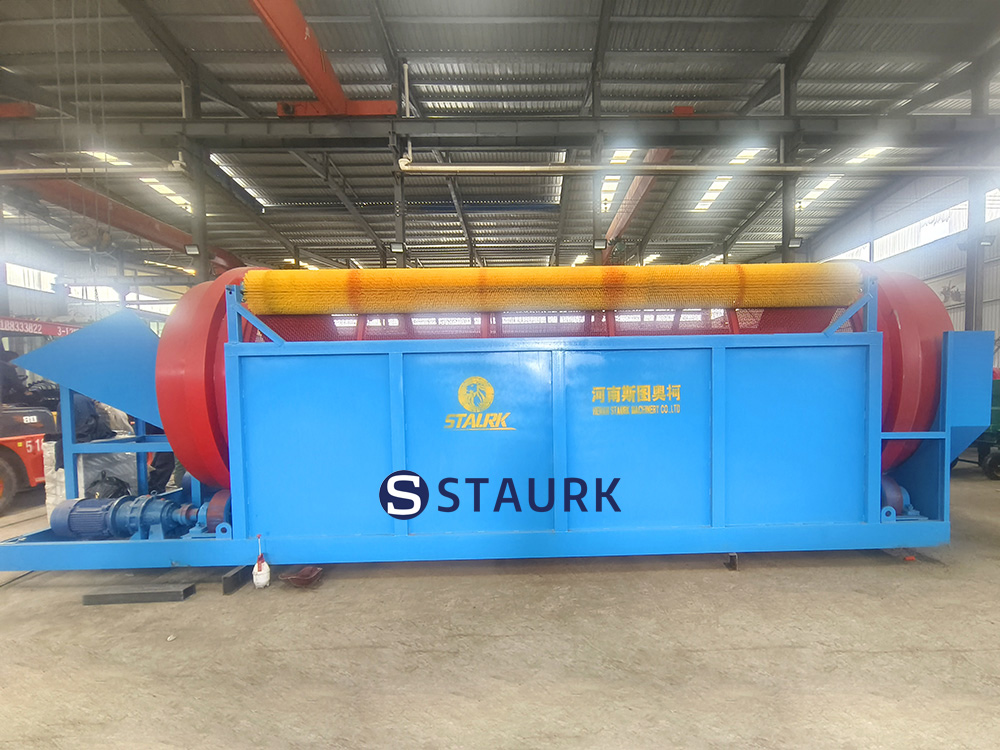 China sand trommel screen rotary screener gravel sand stone machine