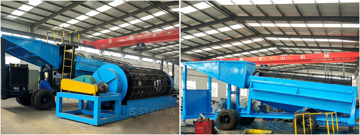 China trommel rotary drum screen for washing mining sand machine 