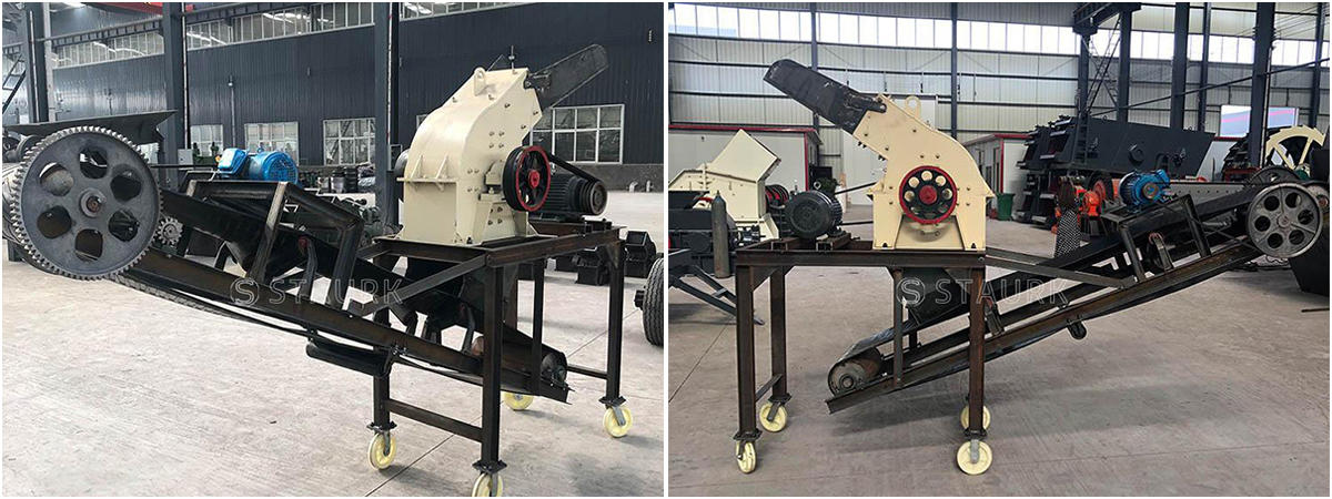 Hammer crusher with belt for sale