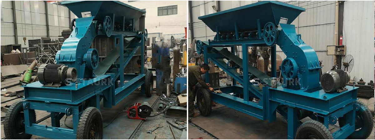 China Hammer crusher with feeder for sale