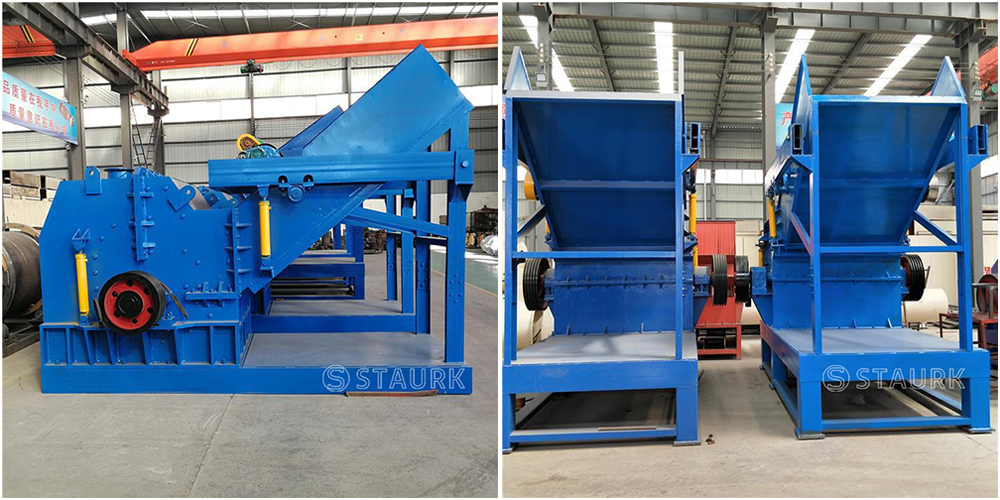 China used metal steel scrap crusher crushing cutting machine shredder factory