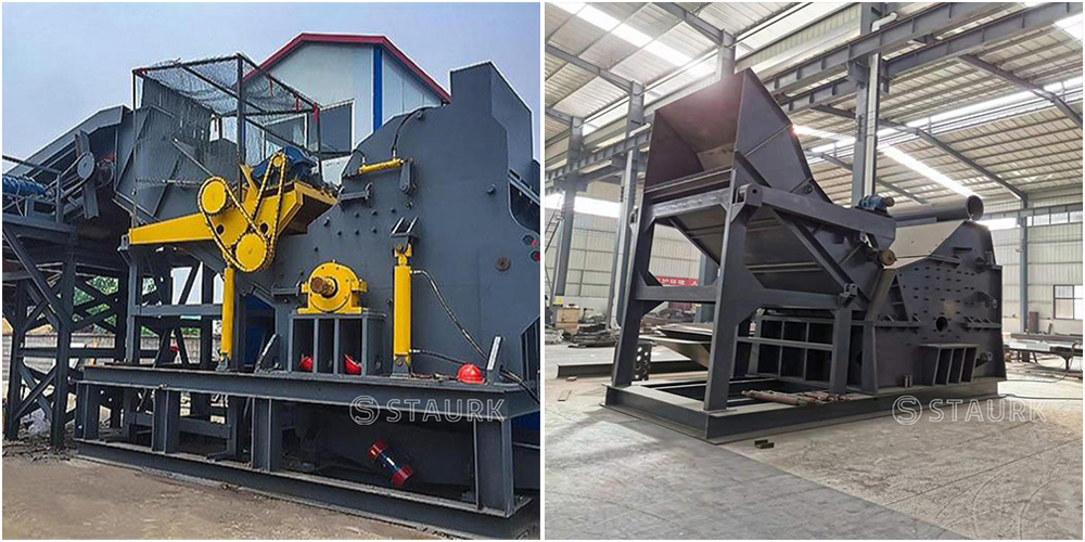 China used metal steel scrap crusher crushing cutting machine shredder factory