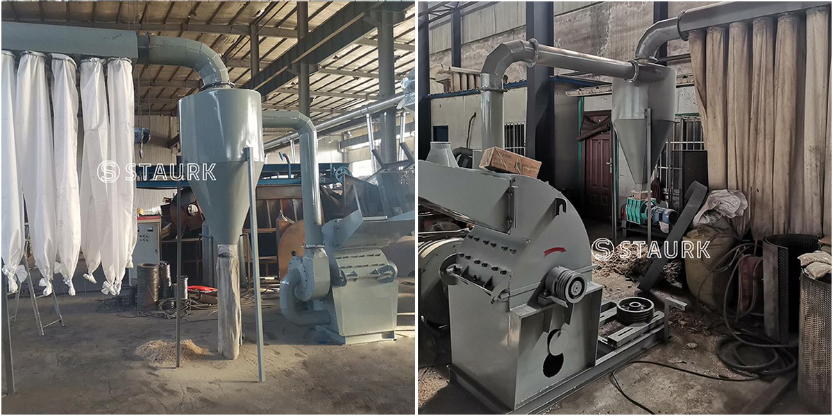 China Double feed wood Sawdust machine cheap factory price shredder crusher