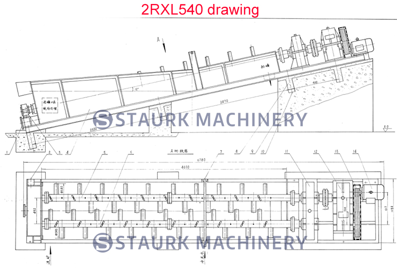 2rxl 540 log washer drawing stone washing machine