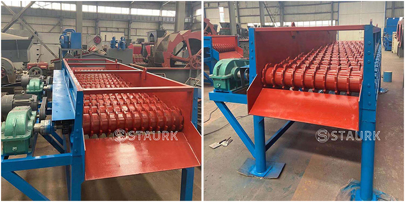 China Soil stone separator roller screen for sale factroy price