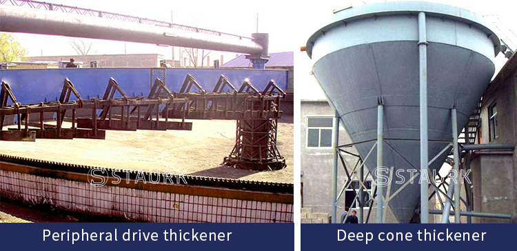 China mining thickener peripheral drive type and deep cone thickener