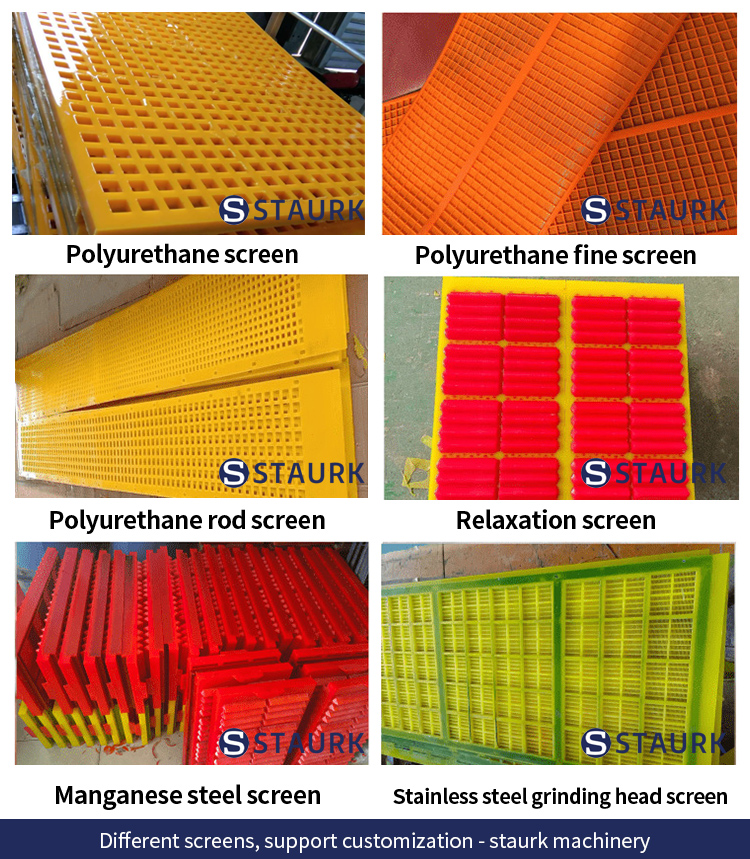The screen or sieves of Dewatering screen machine