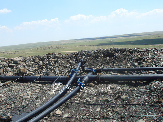 gold heap leaching process plant site