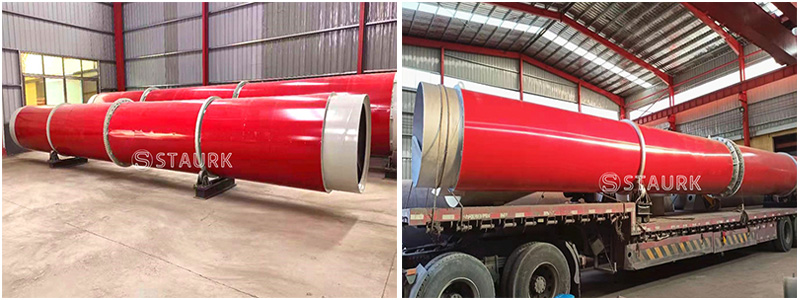 China Bentonite Clay rotary dryer delievery