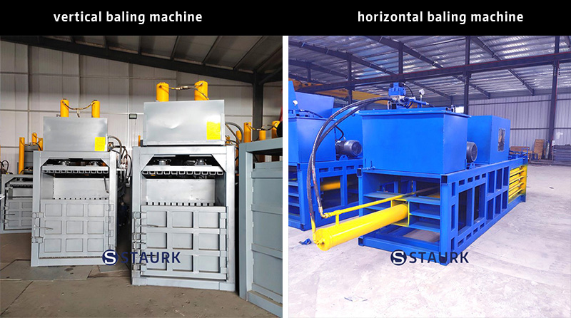 China Two types plastic baling machine