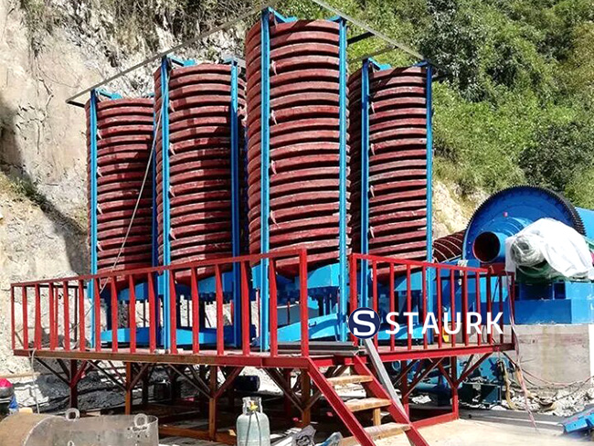 Chrome ore beneficiation processing plant machine chromium spiral chute