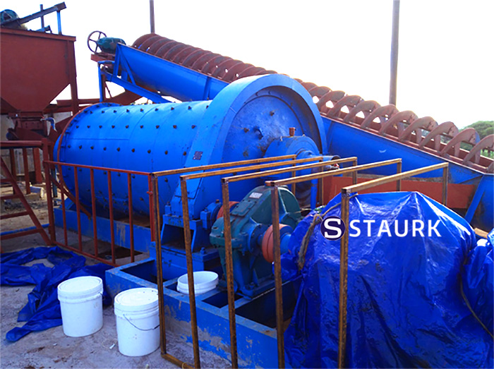 gold ball mill and spiral classifier