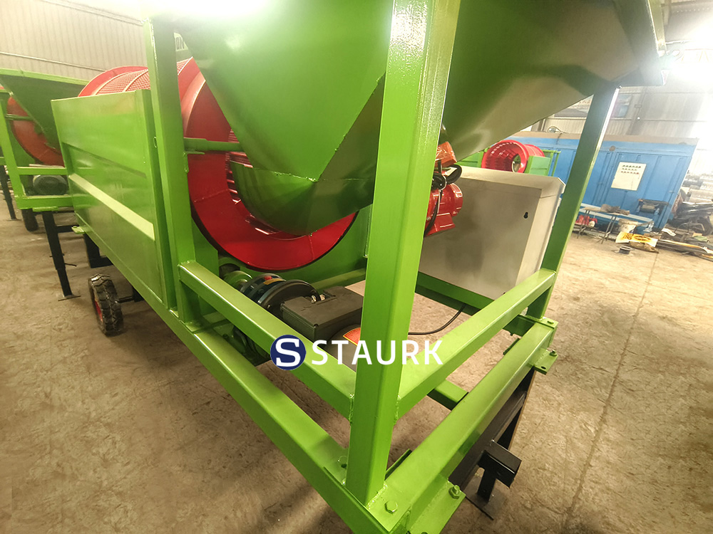 Firewood tumbler for sale China wood chips trommel screener