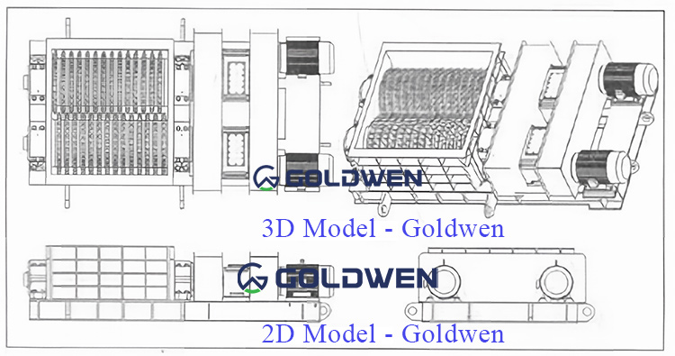 GA Drawing of mineral sizer