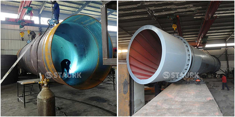 Silver ore rotary dryer