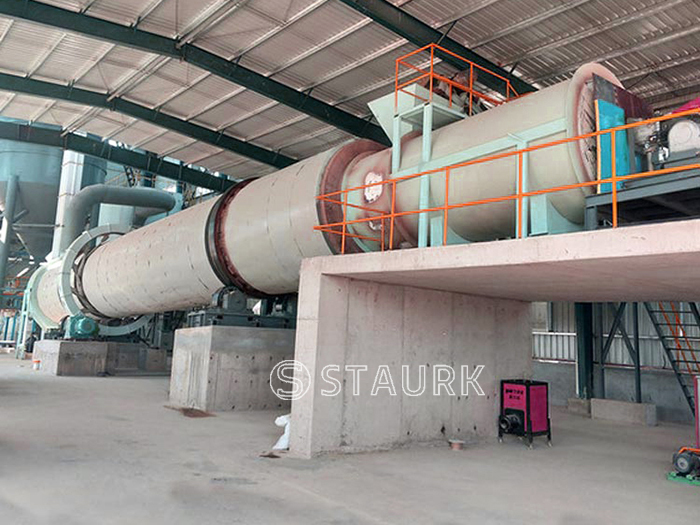 China Zinc Sulfate dryer plant powder clay slurry rotary dryer for sale manufacturer